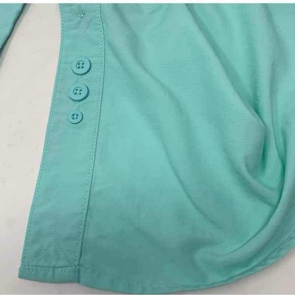 Men’s HABIT Green Vented Short Sleeve Fishing Shirt Size Medium - Picture 5 of 6